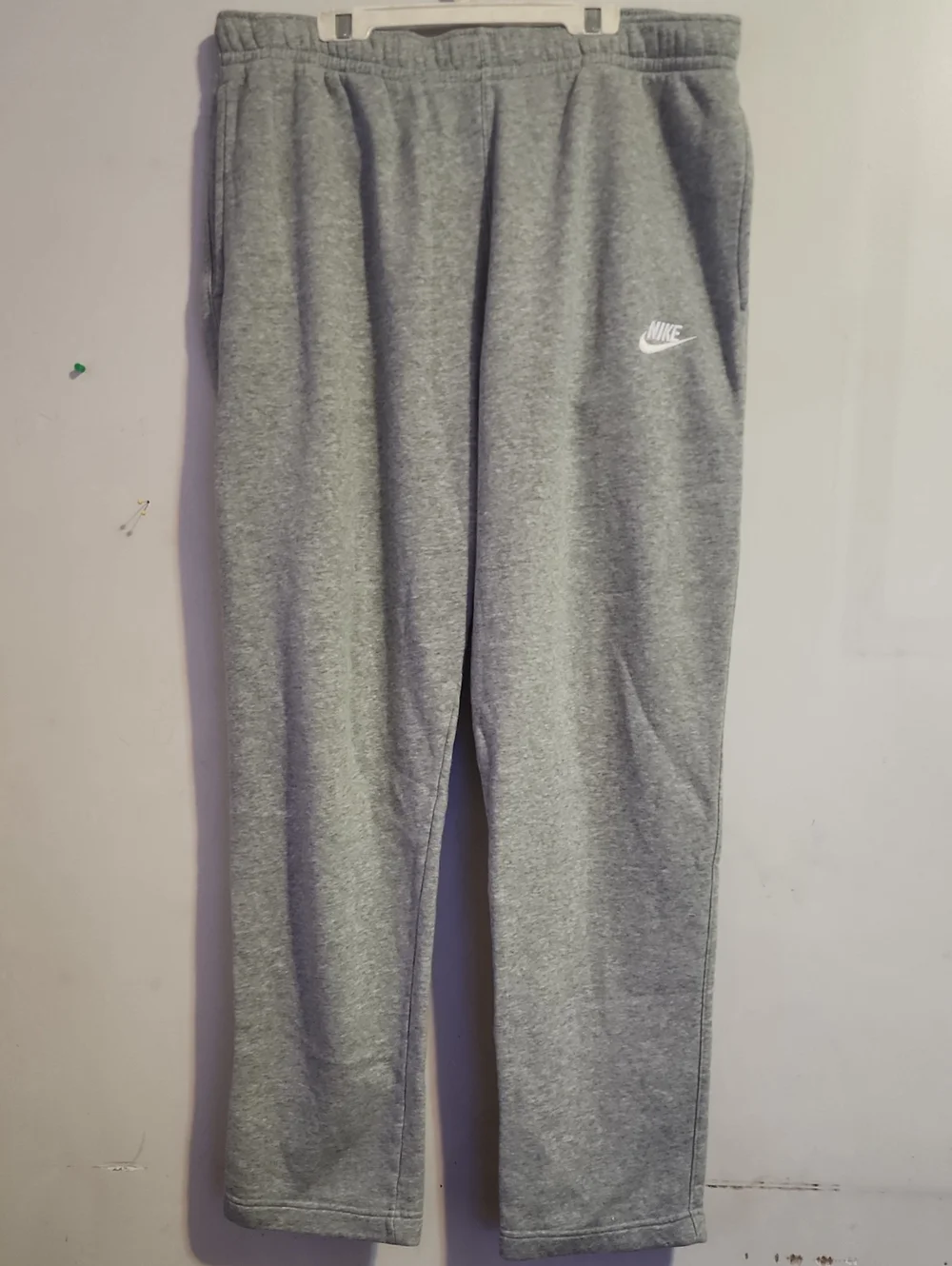 Nike Gray Sweatpants with White Swoosh